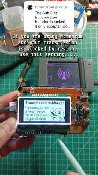 FCFZ Unlock CC1101 Transmission #flipperclone #NucleusDark #STM32 #Momentum11 #artfor