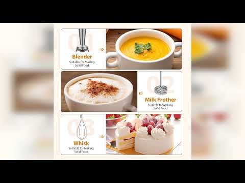 Review: KOIOS Immersion Blender, 1000W Anti-scratch 3-in-1 Hand Blender, Upgraded 12 Speed Sta...