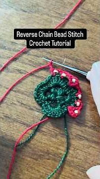 Beaded Reverse Chain Stitch | Crochet Tutorial #crochet