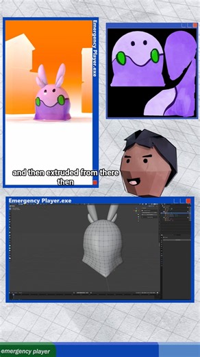 3d modeling Goomy! #pokemon #animation #blender #bts