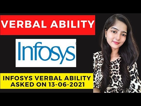 Infosys Verbal Ability | Infosys Previous Year Verbal Ability Questions