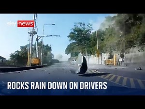 Taiwan earthquake: Four killed as boulders crash onto road