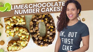 AMAZING Birthday Cake idea! Number Cakes with Chocolate and Lime-flavored treats