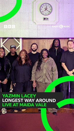 BBC Radio 6 Music on Instagram: "@yazminlacey and her band deliver a lush immersive version of ‘Longest Way Around’ in session for @laurenlaverne. Listen now on BBC Sounds 💚"