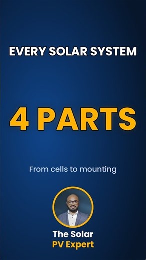 The 4 Parts of Every Solar Power System