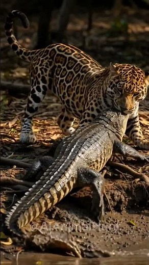 EPIC Jaguar CATCHES GIANT Caiman! (Shocking Hunt)
