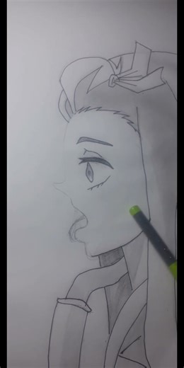 Drawing Nezuko😪 #kny #howtodraw #creativeart #kimetsunoyaiba #demonslayer #nezuko #shorts