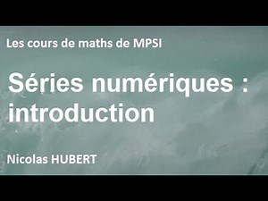 Introduction aux séries - Condition nécessaire de convergence