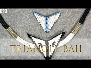 BEADED TRIANGLE BAIL - Jewelry Making Tutorial - Free Beading Patterns