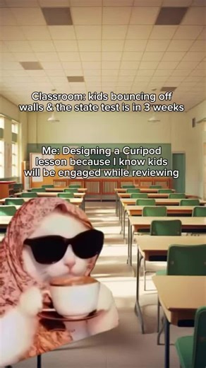 Love that Curipod can get my kids fully engaged in state test review. 🤩 Get your free account at Curipod.com. 🧡🧡🧡 #teachersoftiktok #statetest #testprep #teaching #edutok