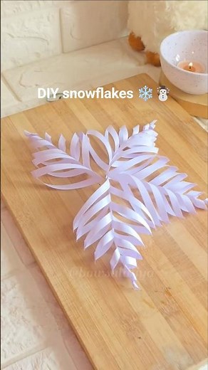 😍❄️Wait for the final reveal…You won’t believe this is made from plain paper ✂️✨