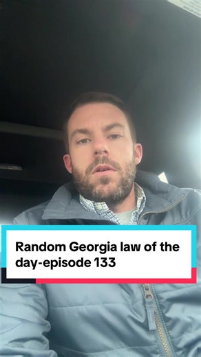 Random Georgia law of the day-episode 133 #georgia #opencontainer #lawyer