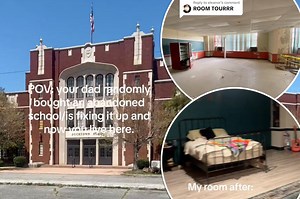 I live in an abandoned school — my family transformed the historic building into our dream home