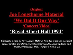 JOE LONGTHORNE 'LIVE FROM THE ROYAL ALBERT HALL ' 1994