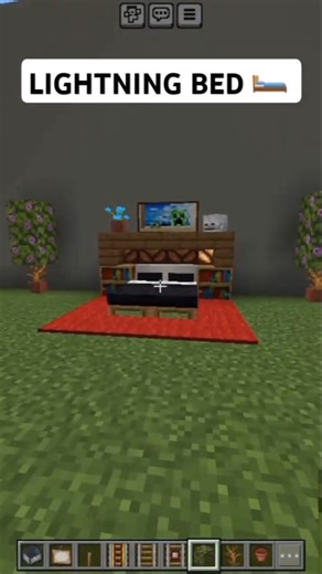 MINECRAFT LIGHTNING BED🛏TUTORIAL SHORT #fdccompany#ghaffarbhai#jeevansakshi#comedyeffect#swhar#biel