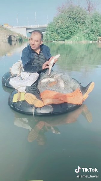 Fishing Adventure on an Inflatable Tube