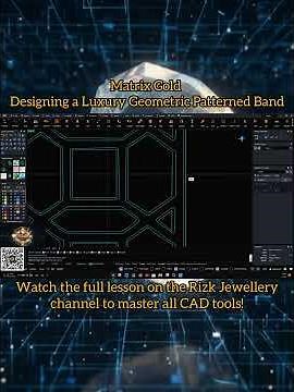 ​Matrix Gold | Designing a Luxury Geometric Patterned Band #matrixgold