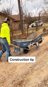 112K views · 715 reactions | Construction tip! #tip #tricks #wheelbarrow #concrete #construction | Brandon Stephens | Facebook