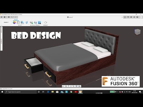 Fusion 360 bed modelling (Speedrun) / furniture design