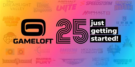 Gameloft celebrates 25 years with in-game giveaways