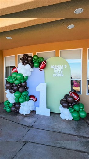 San Diego Balloons🎈| Balloon Decor & Event Services on Instagram: "Football themed first birthday backdrop & custom welcome sign! 🏈🙌🤩🎈 🎈 Let’s make your next celebration unforgettable — from baby showers to birthdays, grand openings & more! 📞 DM or text (619) 569-9555 to book 📍 Proudly serving all of San Diego County — frequently booking in Spring Valley, Rancho San Diego, and surrounding communities 💰 Affordable pricing + last-minute availability #FirstBirthdayDecor #FootballThemeParty