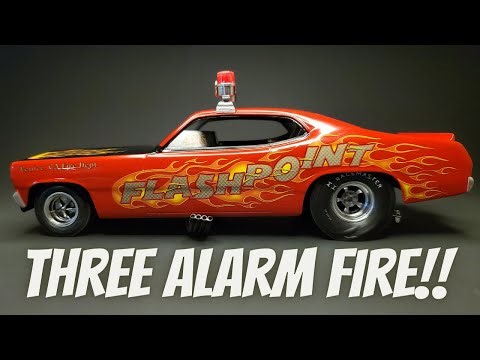 This model kit is on fire!!!! Revell Flash Point Drag Car! What a cool build!