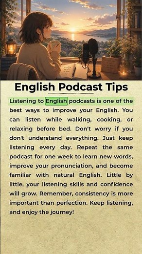 English Podcast Tips | English Reading and Listening Practice #Learnenglish #Englishpractice