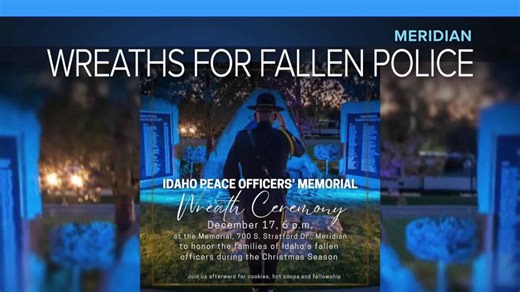 Today in your neighborhood: Wreaths for fallen police & children's candle lantern parade