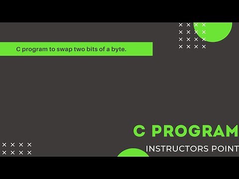 Swapping two bits of a byte using c program