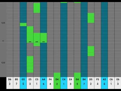 Sparkle (Kimi no Na wa) 17-Key Kalimba Sheet Music Tutorial