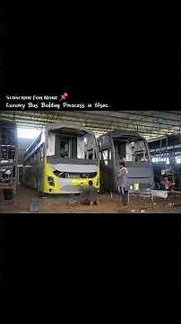 How a Luxury Bus Is Built in 60 Seconds! Full Manufacturing Process