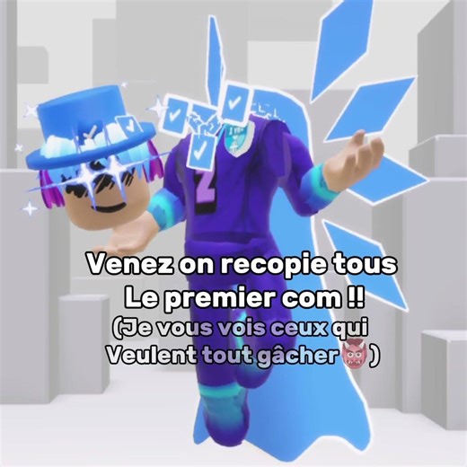 On recopie tous !!👹|| #faitespercer #roblox #trend