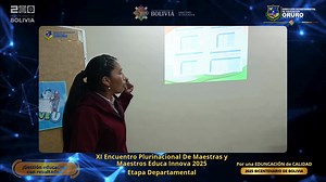 ¡Educa Innova! Un espacio que celebra la innovación educativa y el compromiso docente. En su fase departamental – Oruro, el evento visibilizó las propuestas creativas de maestras y maestros del Sistema Educativo Plurinacional, promoviendo el intercambio de experiencias que inspiran, transforman y fortalecen la enseñanza y el aprendizaje desde nuestras diversas realidades. ¡Gestión Educativa con Resultados! | Dirección Departamental de Educación Oruro