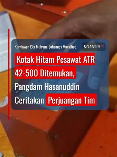 Penemuan Kotak Hitam Pesawat ATR 42-500 oleh Tim SAR