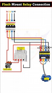 Flush Mount Relay Connection #relay #LearningEngineeringInstitute #electric #electricity #ELECTRICAL #electronics #engineering #Engineering #electricalwork #electrician | Learning Engineering Institute