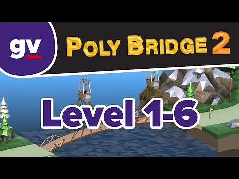 Poly Bridge 2 - 1-06 First Drawbridge - Walkthrough