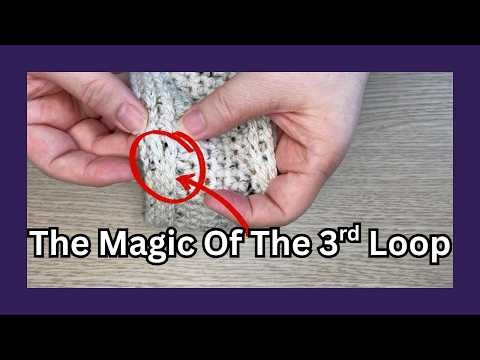 Unlock the Secret to Perfect Crochet Texture: The 3rd Loop Technique!