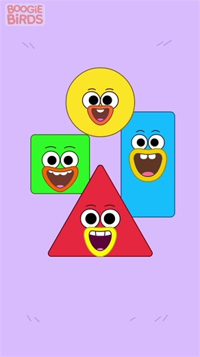 🎵 Shapes Song for Kids | Learn Shapes & Colors 🌈 For Preschoolers | Boogie Birds!