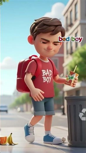 Good Boy vs Bad Boy 😇😈 | Kids Cartoon Animation | Moral Story #shortsviral #nurseryrhyme #kidssongs