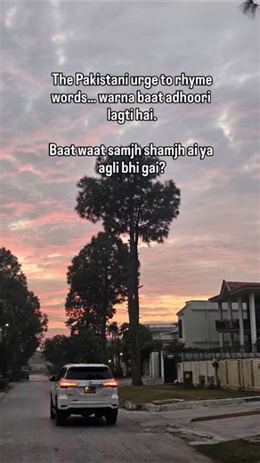 Aaj Ki Bongi on Instagram: "The Pakistani need to rhyme words… warna baat adhoori lagti hai."