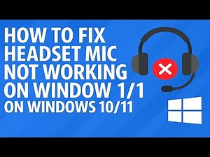 How To Fix Headset Mic Not working On Windows 10 11