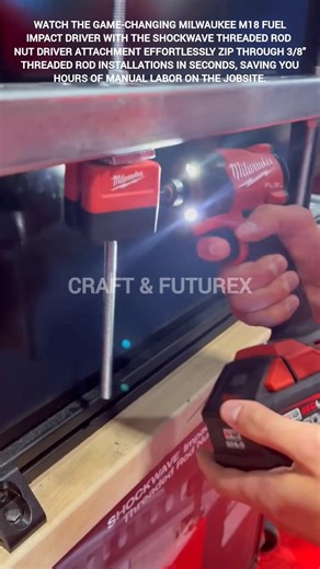 The fastest way to install threaded rods. #ytshorts