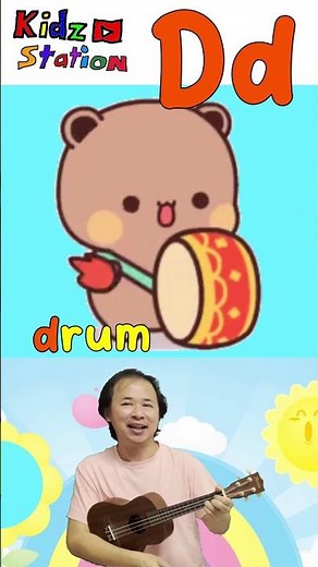 Letter D | Duck, Drum, Dinosaur, Donut | Phonics for Kids #Kidzstation #shorts