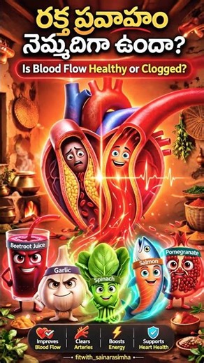 😱 Blood Flow Slow? Beetroot🥤Garlic🧄 Spinach🥬 Fish🐟 Pomegranate🍎 Fix It Fast! ❤️⚡️#shorts#viral