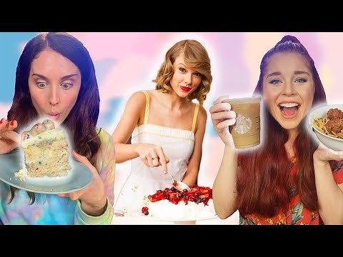 Eating Taylor Swift’s Favorite Foods! Her Starbucks Order, Fave Cocktail, Recipe & More (Cheat Day)