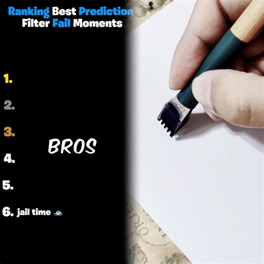 Ranking Best Prediction Filter Fail Moments