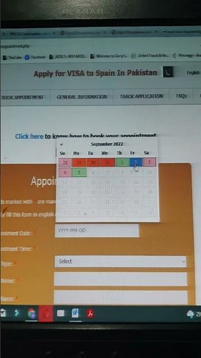 BLS Appointment Open | Spain Tourist visa Appointment Open