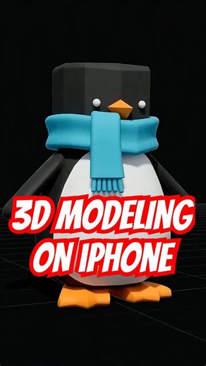 3D Modeling Beginner Tutorial. Make 3D Models on iPad and iPhone! #shorts #3dmodeling #3d #3dart