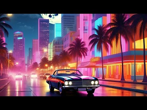 Synthwave Miami 80's - Midnight Mirage
