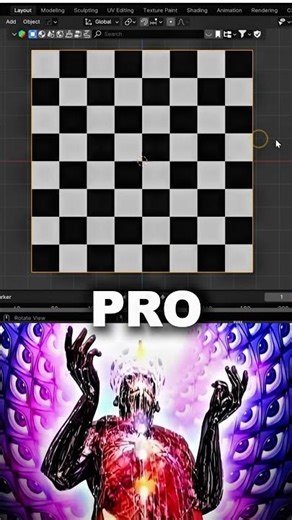 🎯 Create Checker Texture in Blender 3D– NOOB vs PRO vs HACKER | Blender Texturing
